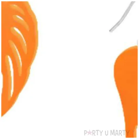 kolczyki skrzydla classic pomaranczowe 25x55 mm