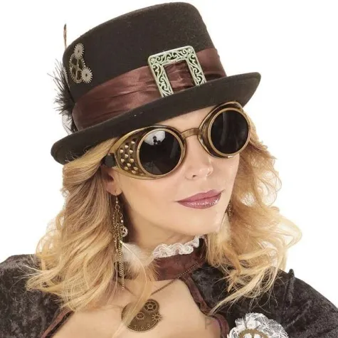 kolczyki steampunk piorka widmann