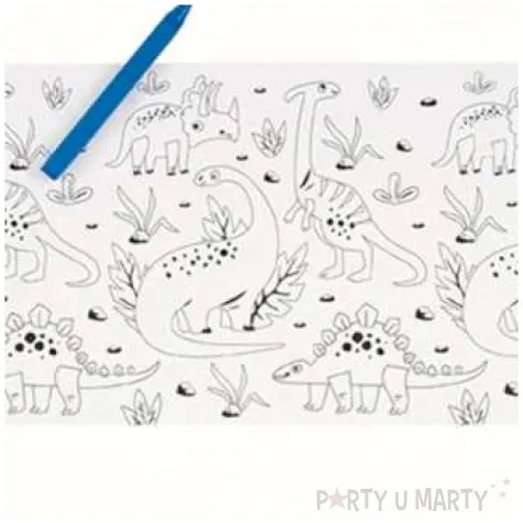 kolorowanka dinozaury w roslinach kredki unique 14 x 37 5 cm 3 szt 9 szt