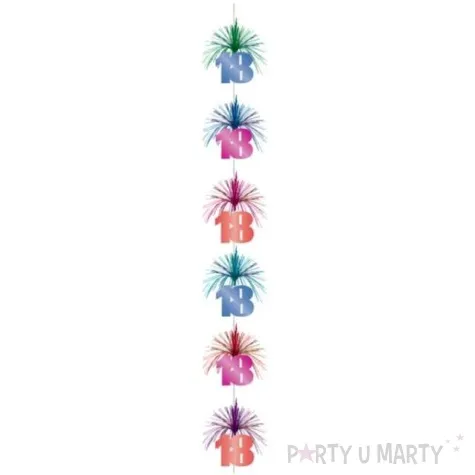 kolumna wiszaca kolumna 18 multikolor amscan 210 cm