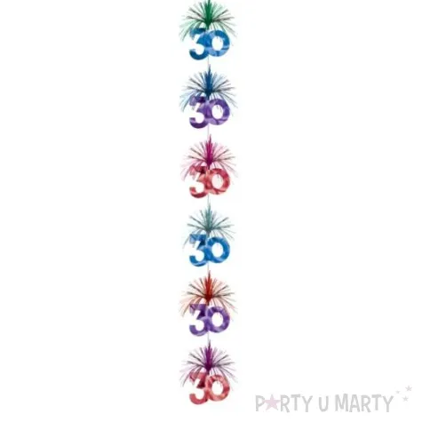 kolumna wiszaca kolumna 30 multikolor amscan 210 cm