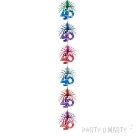 kolumna wiszaca kolumna 40 multikolor amscan 210 cm