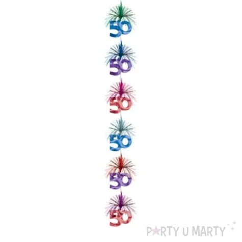 kolumna wiszaca kolumna 50 multikolor amscan 210 cm