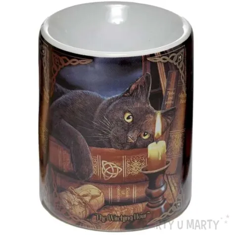 kominek ceramiczny do olejkow kot i swieca puckator