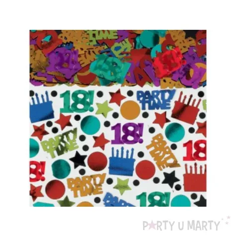 konfetti 18 party time metalizowane 70g 1op