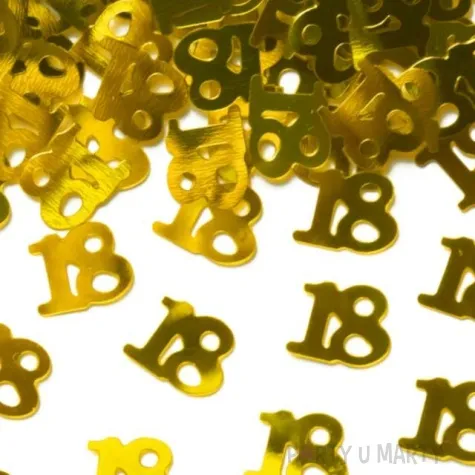 konfetti 18 urodziny zlote partypal 15 g