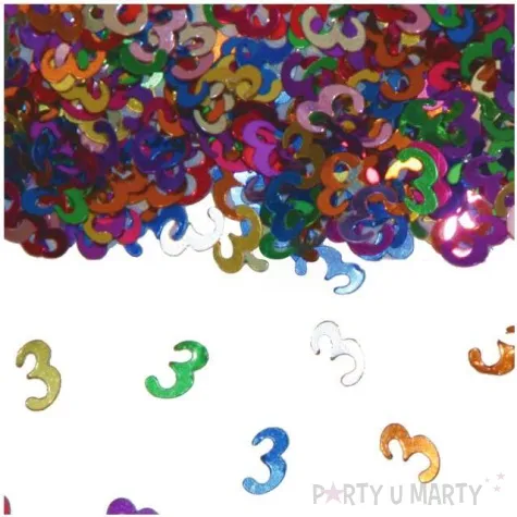 konfetti 3 kolorowe mix folat 14g