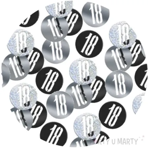 konfetti 30w kolku czarno srebrne unique 14g