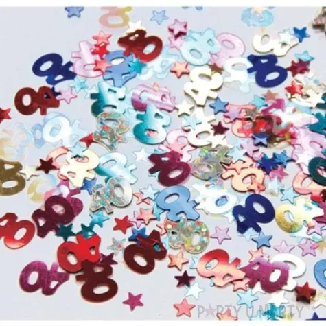 konfetti 40 urodziny kolorowe mix qualatex 12g