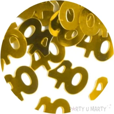 konfetti 40 urodziny zlote partypal 15 g