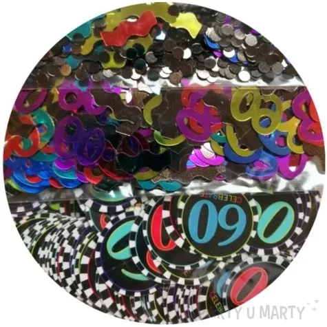 konfetti 60 urodziny mix amscan 34g