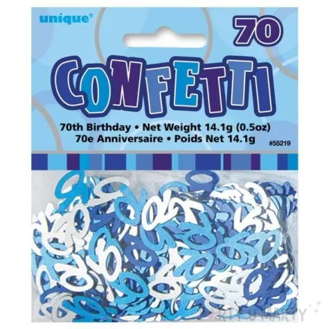 konfetti 70 niebieskie unique 14g
