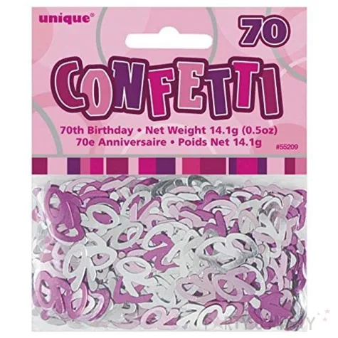 konfetti 70 rozowe unique 14g