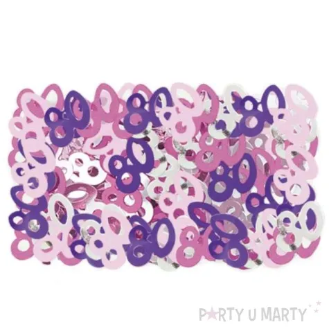 konfetti 80 rozowo srebrne unique 14g