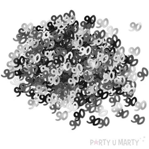konfetti 90 czarno srebrne unique 14g