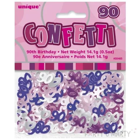 konfetti 90 rozowo srebrne unique 14g