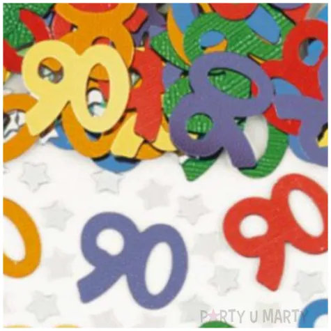 konfetti 90 urodziny mix amscan 14g