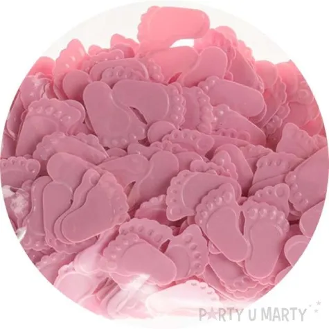 konfetti baby shower stopki rozowe arpex 15 g