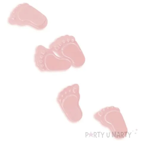 konfetti baby shower stopki rozowe arpex 15 g