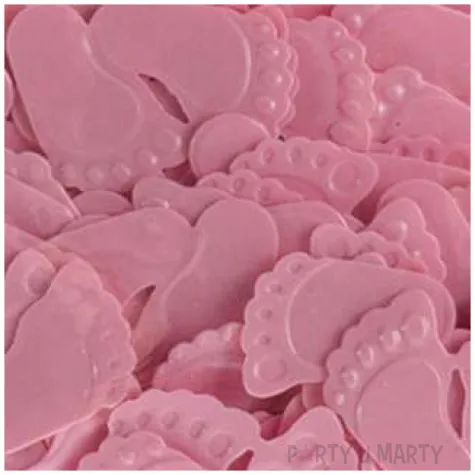 konfetti baby shower stopki rozowe arpex 15 g
