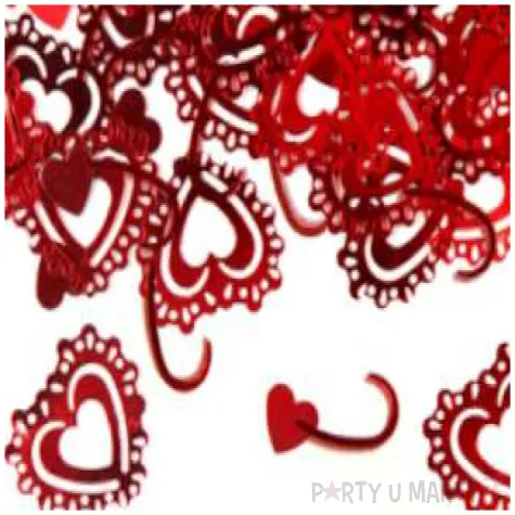 konfetti czerwone serca 15 g 1 op