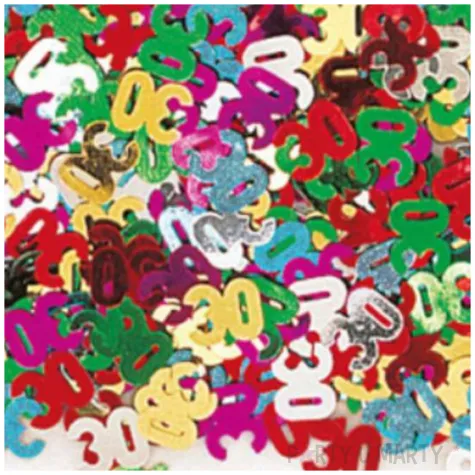 konfetti dekoracja 30 urodziny mix amscan 14 g