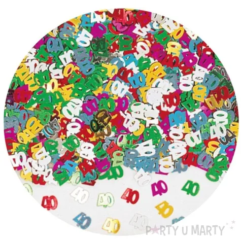 konfetti dekoracja 40 urodziny mix amscan 14 g