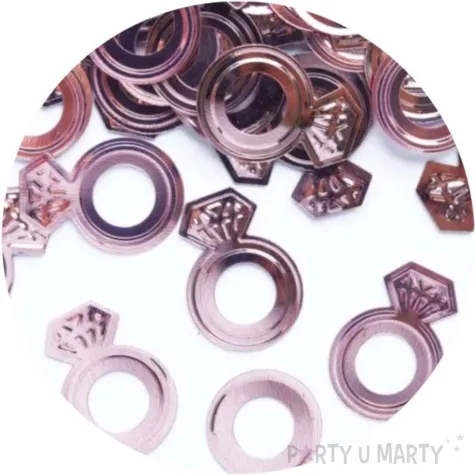 konfetti diamentowy wieczor panienski rose gold partypal 15 g