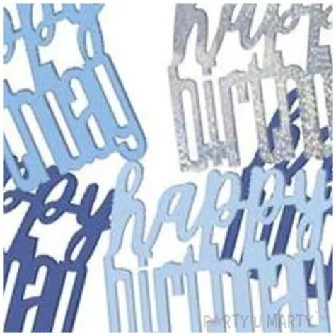konfetti glitz happy birthday niebiesko srebrne unique 142 g