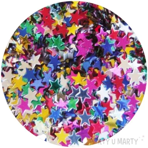 konfetti gwiazdki kolorowe mix godan 10 mm 1 opak