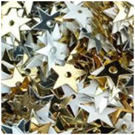konfetti gwiazdki metaliczne srebrne titanum 10 g