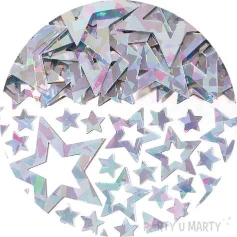 konfetti gwiazdki srebrny amscan 14 g