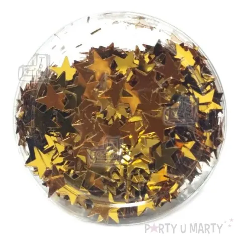 konfetti gwiazdki zlote ciemne