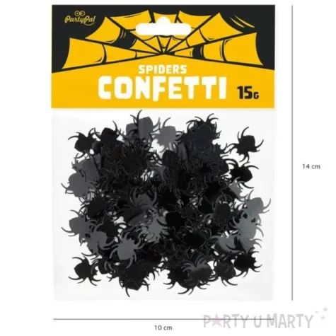 konfetti halloween czarne pajaki partypal 15 g