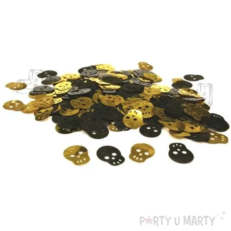 konfetti halloween czaszki czarno zloty riethmuller 16 5 g