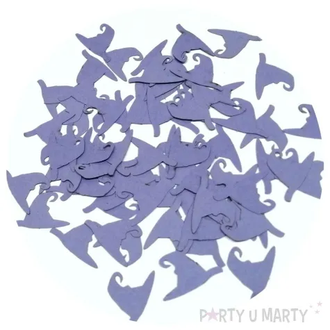 konfetti halloween kapelusze wiedzm fioletowe 1 opak