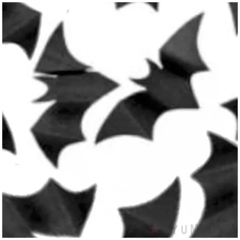 konfetti halloween nietoperze czarne 3 7 x 7 5 cm 10 szt