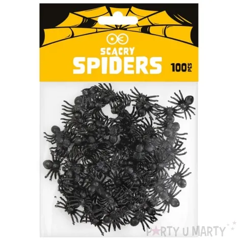 konfetti halloween pajaki czarny partypal 100 szt