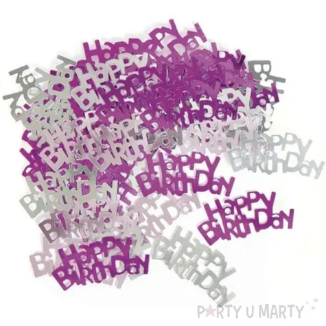 konfetti happy birthday rozowe unique 14g