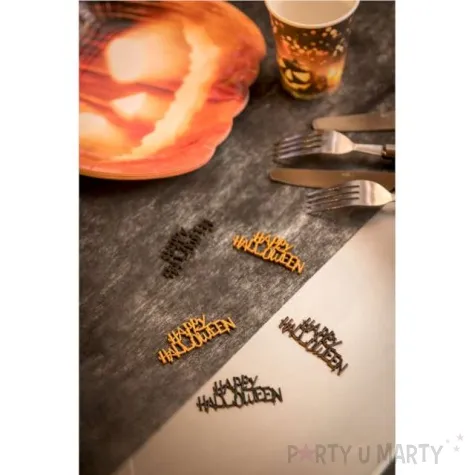 konfetti happy halloween zloto czarne santex 10 szt