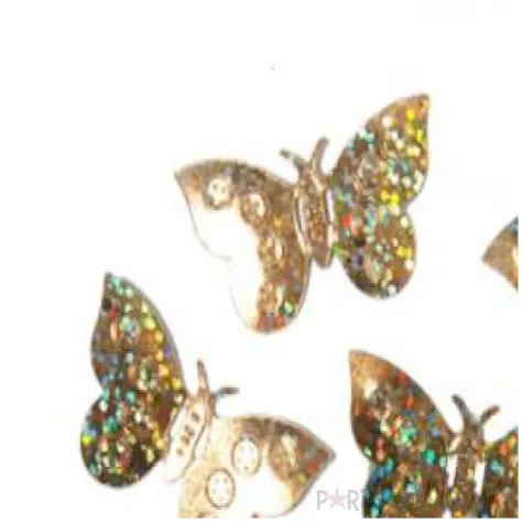 konfetti holograficzne motyle zlote 15g 1 op