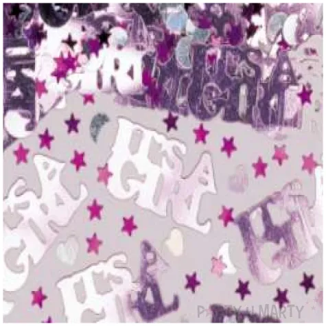 konfetti it s a girl metalizowane 14g 1op