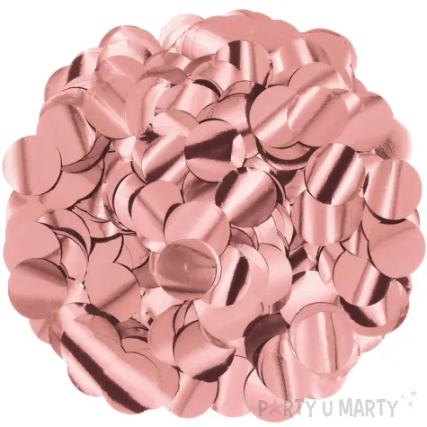 konfetti koleczka foliowe rozowe zloto partypal 15 g