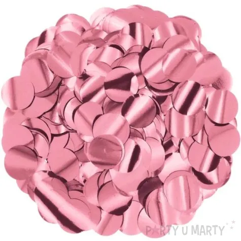 konfetti koleczka foliowe rozowe zloto partypal 500 g