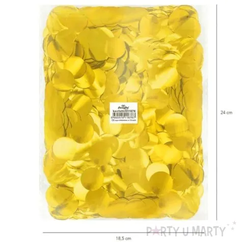 konfetti koleczka foliowe zlote partypal 500 g