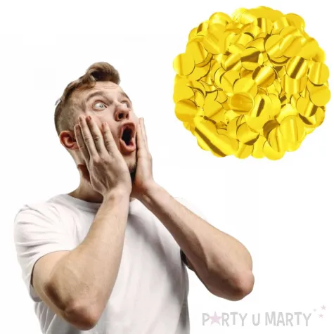 konfetti koleczka foliowe zlote partypal 500 g