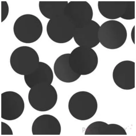 konfetti koleczka godan czarne 2 cm 250 g