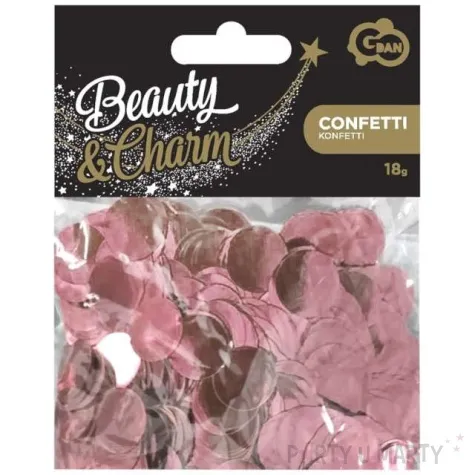 konfetti koleczka godan rozowe zloto 1 5 cm 18 g