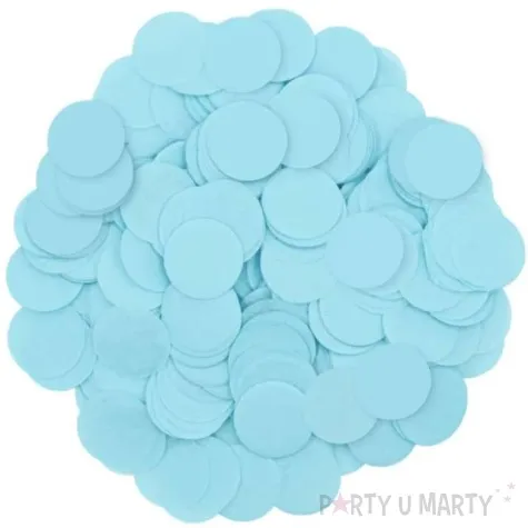 konfetti koleczka papierowe blekitny partypal 15 g