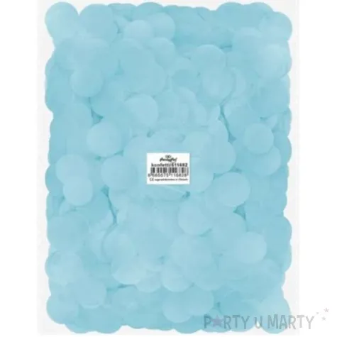 konfetti koleczka papierowe blekitny partypal 500 g